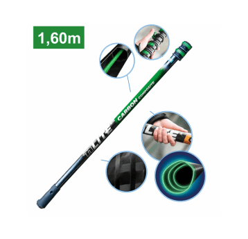 Kij teleskopowy nLite CARBON Composite 1,60 m / 0,9 m