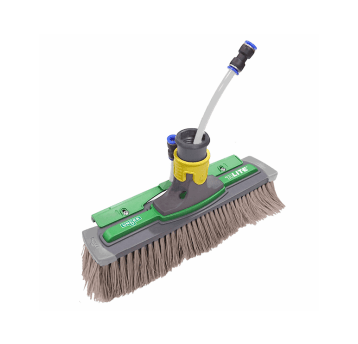 nLite Szczotka Power Szara Kompletna 28 cm z odbojnikiem i listwą płukającą