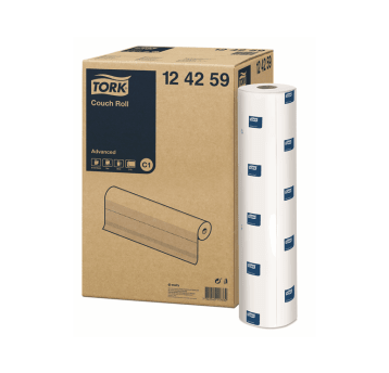 Podkład medyczny TORK C1 Celuloza w roli biały 2w 50m 132o [Karton: 9 szt.]
