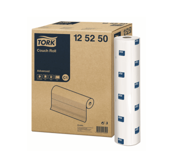 Podkład medyczny TORK C1 Celuloza w roli biały 2w 50m 132o [Karton: 9 szt.]