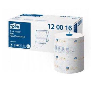 Ręcznik TORK H1 Prem. MATIC Celuloza ekstra miękki ręcznik w roli biały 2w 120m 480o [Karton: 6 szt.] (120016)