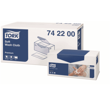 Ręcznik TORK Włóknina miękki do mycia ciała biały 1w 135o [Karton: 8 szt.]