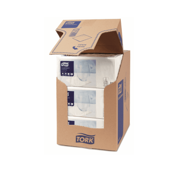 Serwetki TORK Advanced Celuloza koktajlowe, składane w 1/4 białe 2w 200o [Karton: 12 opak.]