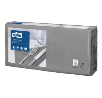 Serwetki TORK Advanced Celuloza lunchowe, składane w 1/4 szare 2w 200o [Karton: 10 opak.]