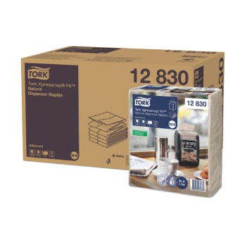 Serwetki TORK N14 Xpressnap® Fit Makulatura dyspenserowe naturalne 2w 720o [Karton: 6 opak.]
