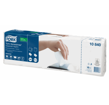 Serwetki TORK N4 Xpressnap® Celuloza dyspenserowe, składane w 1/4 białe 1w 1125o [Karton: 8 opak.]