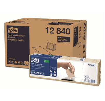 Serwetki TORK N4 Xpressnap® Makulatura dyspenserowe, składane w 1/4 naturalne 1w 1125o [Karton: 8 opak.]