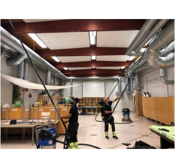 SPACEVAC Zestaw ATEX PIONEER 38 mm do wewnętrznego odkurzania na wysokości 6.60 m