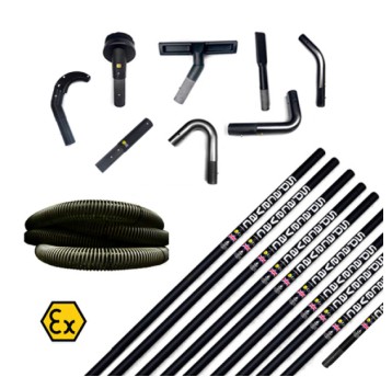 SPACEVAC Zestaw ATEX ULTRA 38 mm do wewnętrznego odkurzania na wysokości 16.00 m