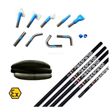 System SpaceVac ATEX Food Safe do strefy Food & Drink - zestaw do odkurzania na wysokości