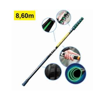 UNGER Kij teleskopowy nLite Ultra HiMod CARBON 8,60 m / 1,70 m