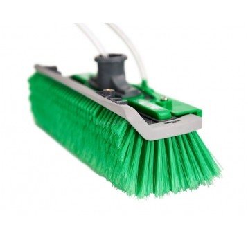 UNGER nLite Szczotka kątowa 41 cm z listwą płukającą zielona